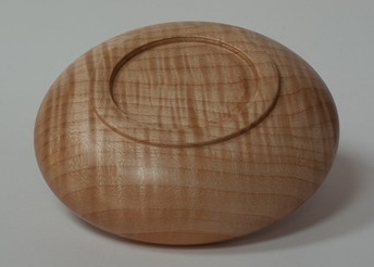 Small curly maple bowl