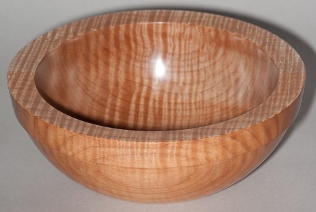 Curly maple bowl