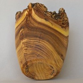 Russian Olive wood natural edge vase