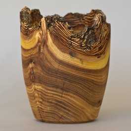 Russian Olive wood natural edge vase